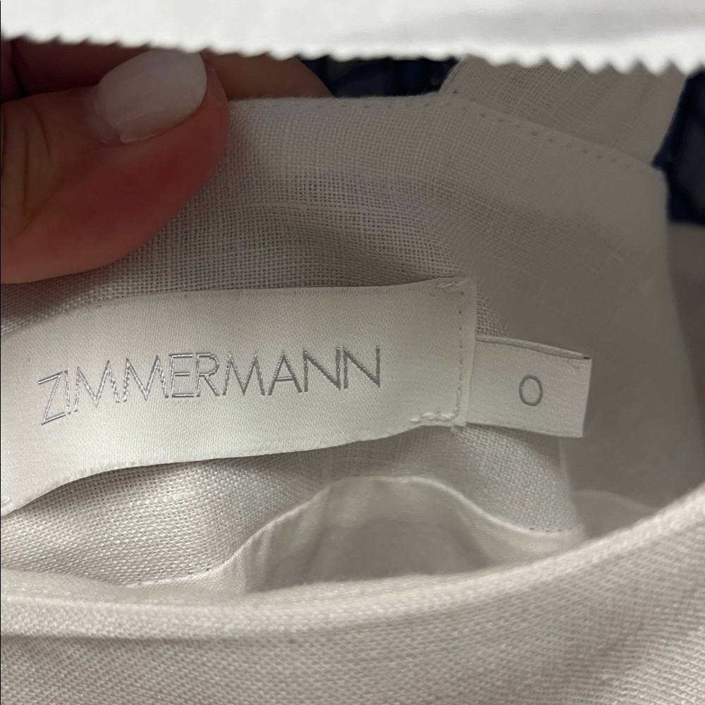 Zimmermann Jeannie White Maxi Dress with Multicolor Butterfly Embroidery - Picture 6 of 8